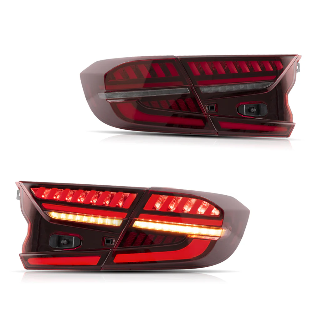 Vland Carlamp Tail Lights for Honda Accord 10th 2018-up w/sequential indicators Red Lens - Image 3