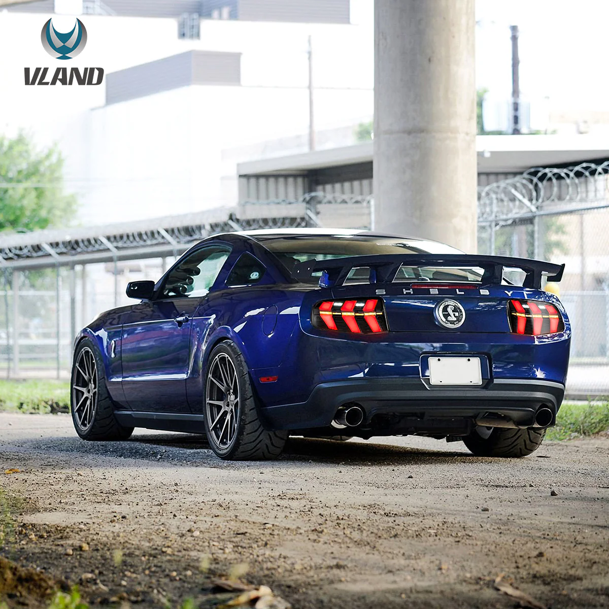 Ford Mustang 2011-2013 Vland LED Tail Lights Smoked - Image 6
