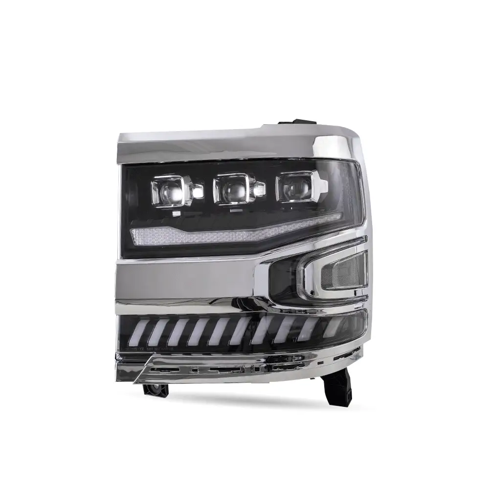 Vland Carlamp Full LED Projector Headlights For Chevrolet Silverado 1500 2016-2018 With LED lens dual beam - Image 14