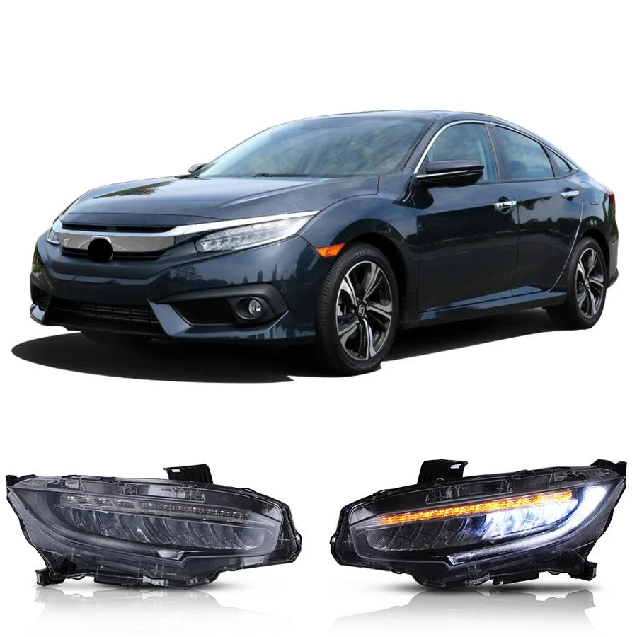 Vland 16-21 Honda Civic Full LED Headlights - Image 10
