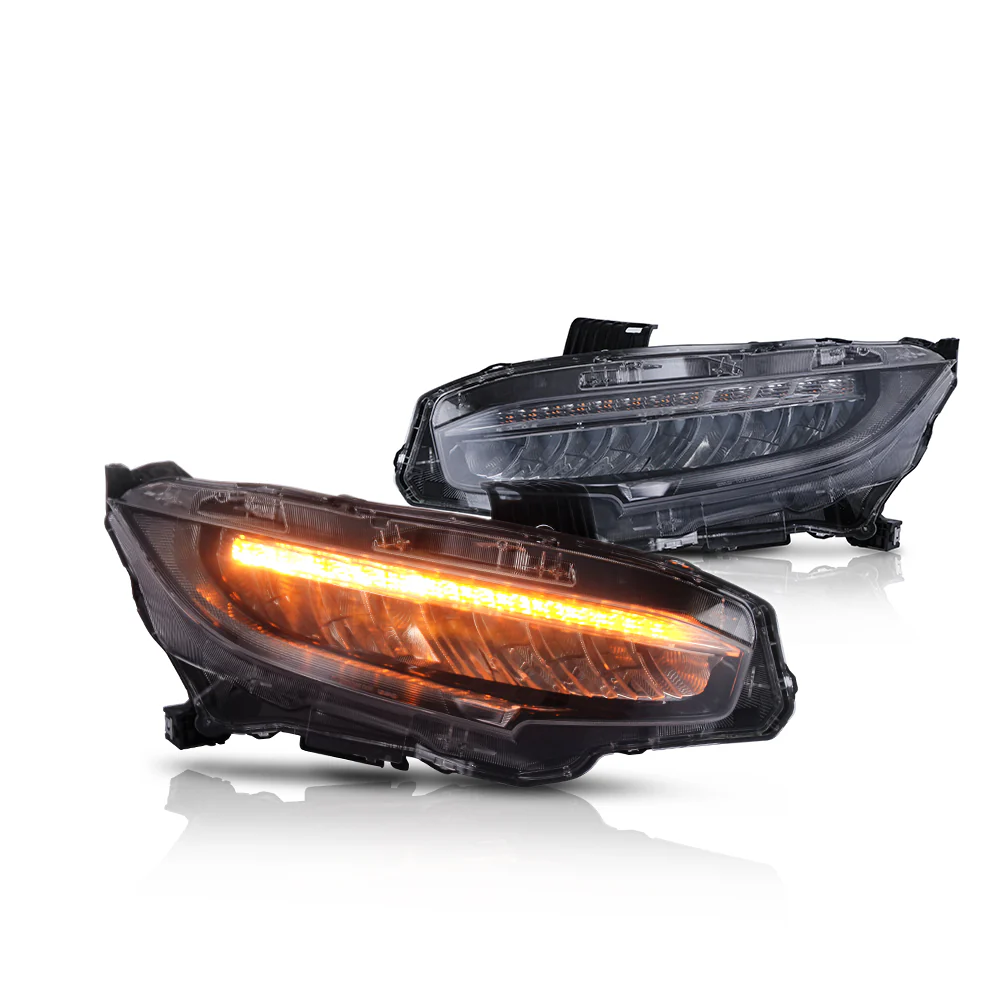 Vland 16-21 Honda Civic Full LED Headlights - Image 6