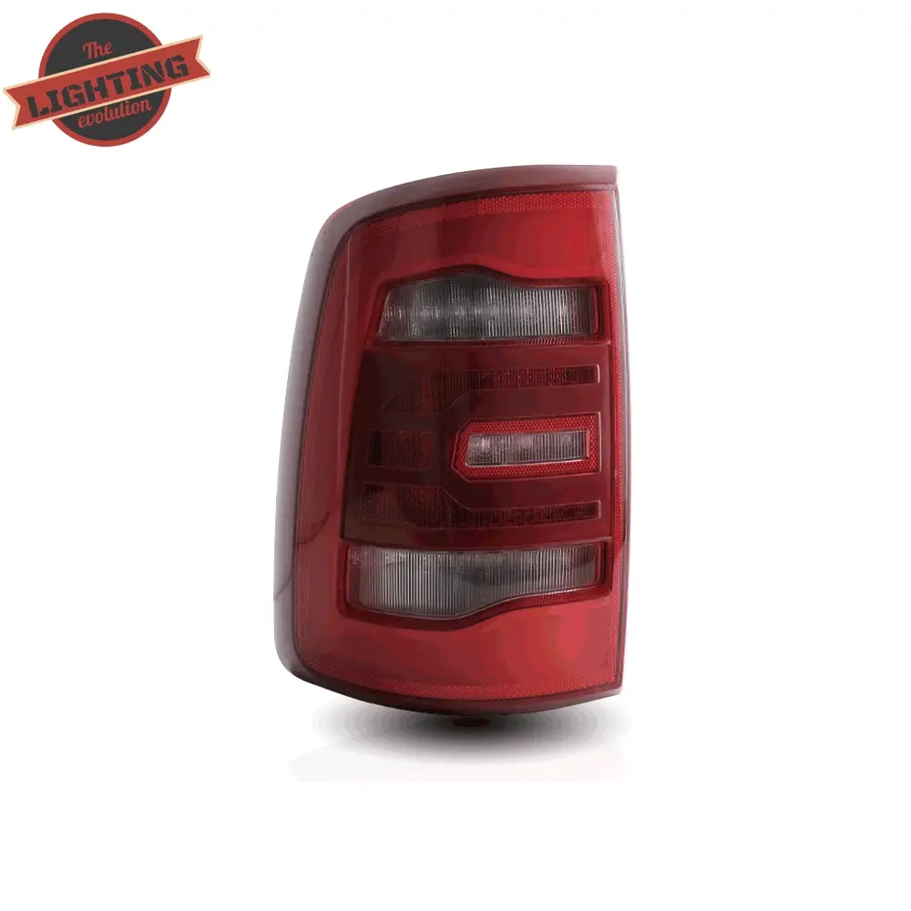 Vland Carlamp Full LED Tail Lights for Dodge Ram 1500 2009-2018 (Red Sequential Turn Signals) - Image 10
