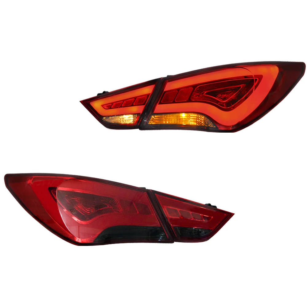 Vland Carlamp Full LED Tail Lights For Hyundai Sonata 6th Gen Sedan 2011-2014 ABS, PMMA, GLASS Material - Image 3