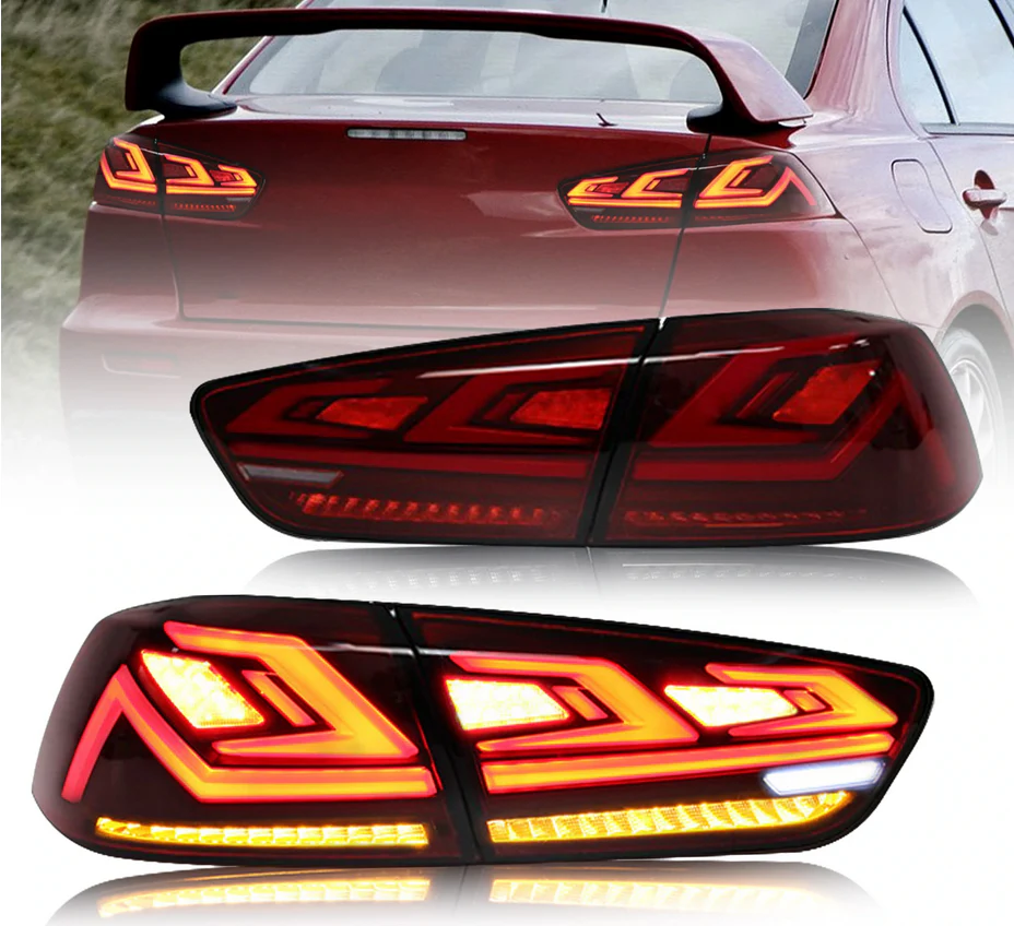 08-17 Mitsubishi Lancer & EVO X Vland III LED Tail Lights With Dynamic Welcome Lighting - Image 2