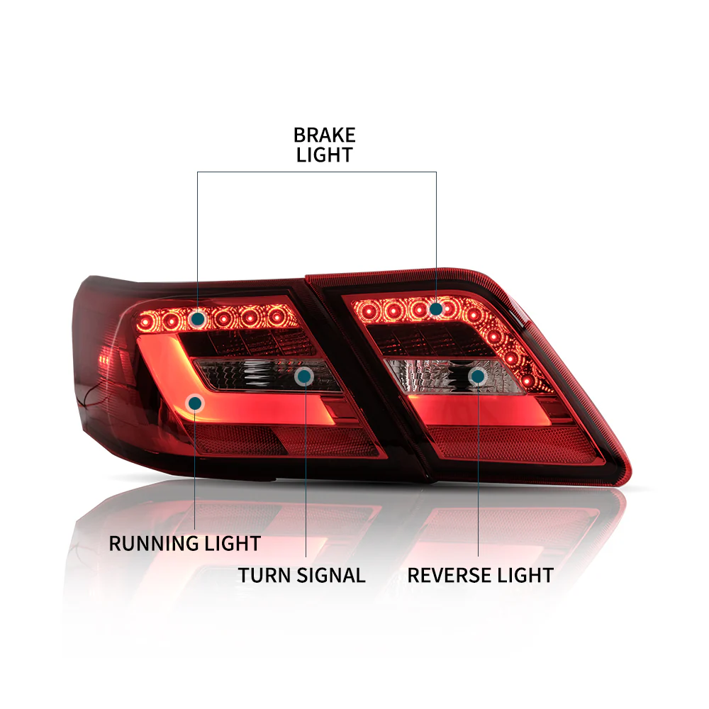Vland Carlamp Full LED Tail Lights for Toyota Camry XV40 Gen Sedan 2007-2009 - Image 5