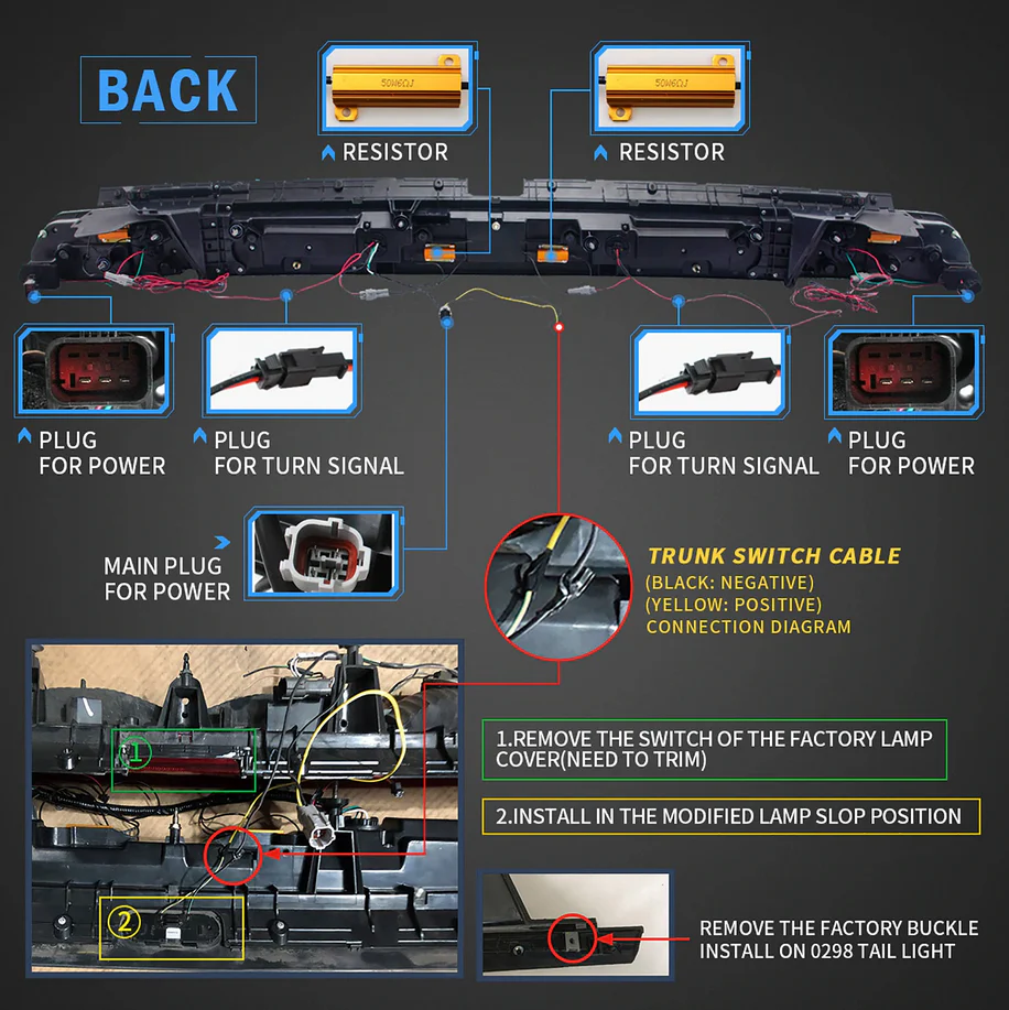 Vland Headlights And Tail Lights For Dodge Challenger 2008-2014 - Image 5