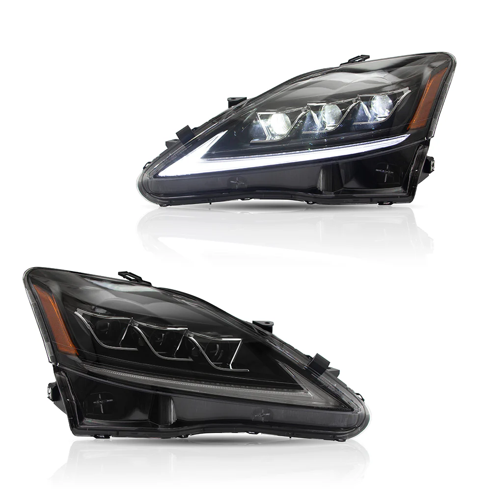 2006-2014 Lexus IS250 IS350 IS F VLAND Headlights + LED Tail Lights Set Kits - Image 7