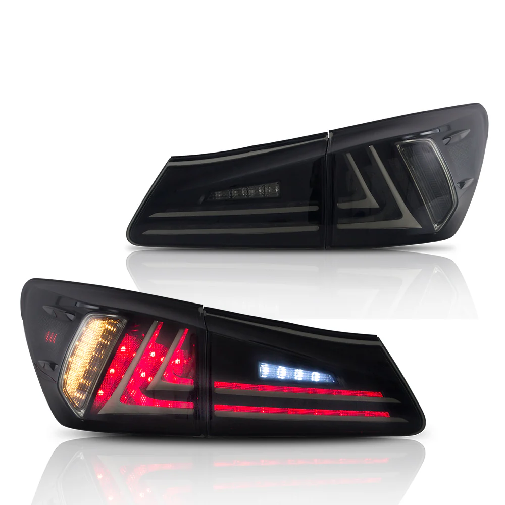 2006-2014 Lexus IS250 IS350 IS F VLAND Headlights + LED Tail Lights Set Kits - Image 8