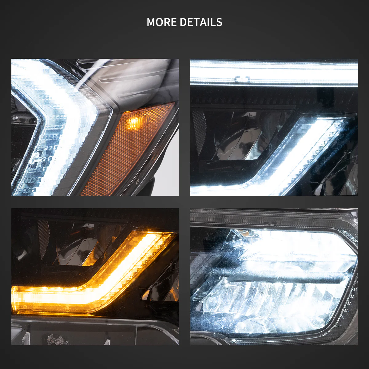 07-13 Toyota Tundra & 08-21 Toyota Sequoia Vland LED Reflection Bowl Headlights - Image 12