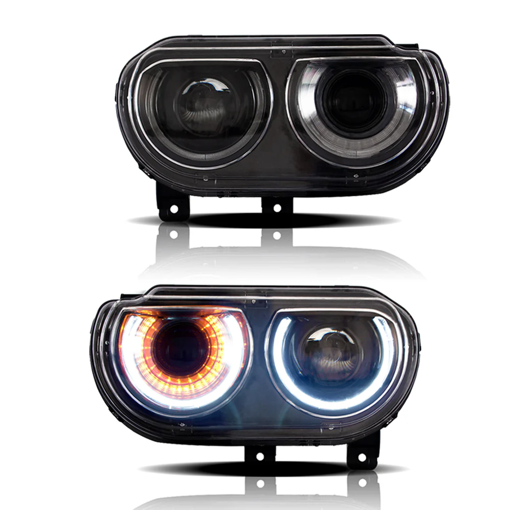 08-14 Dodge Challenger 3th Gen Vland LED HeadLights - Image 3