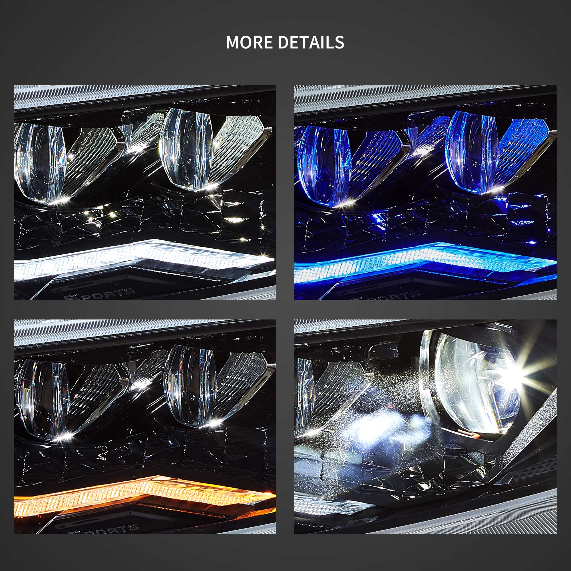 Honda Civic 10 Sedan/Coupe/Hatchback/Type R 2016-2021 Vland LED Headlights - Image 7