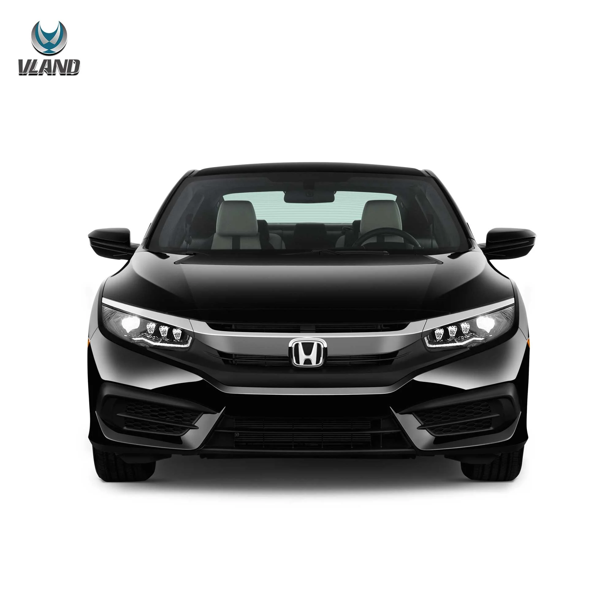 Honda Civic 10 Sedan/Coupe/Hatchback/Type R 2016-2021 Vland LED Headlights - Image 8