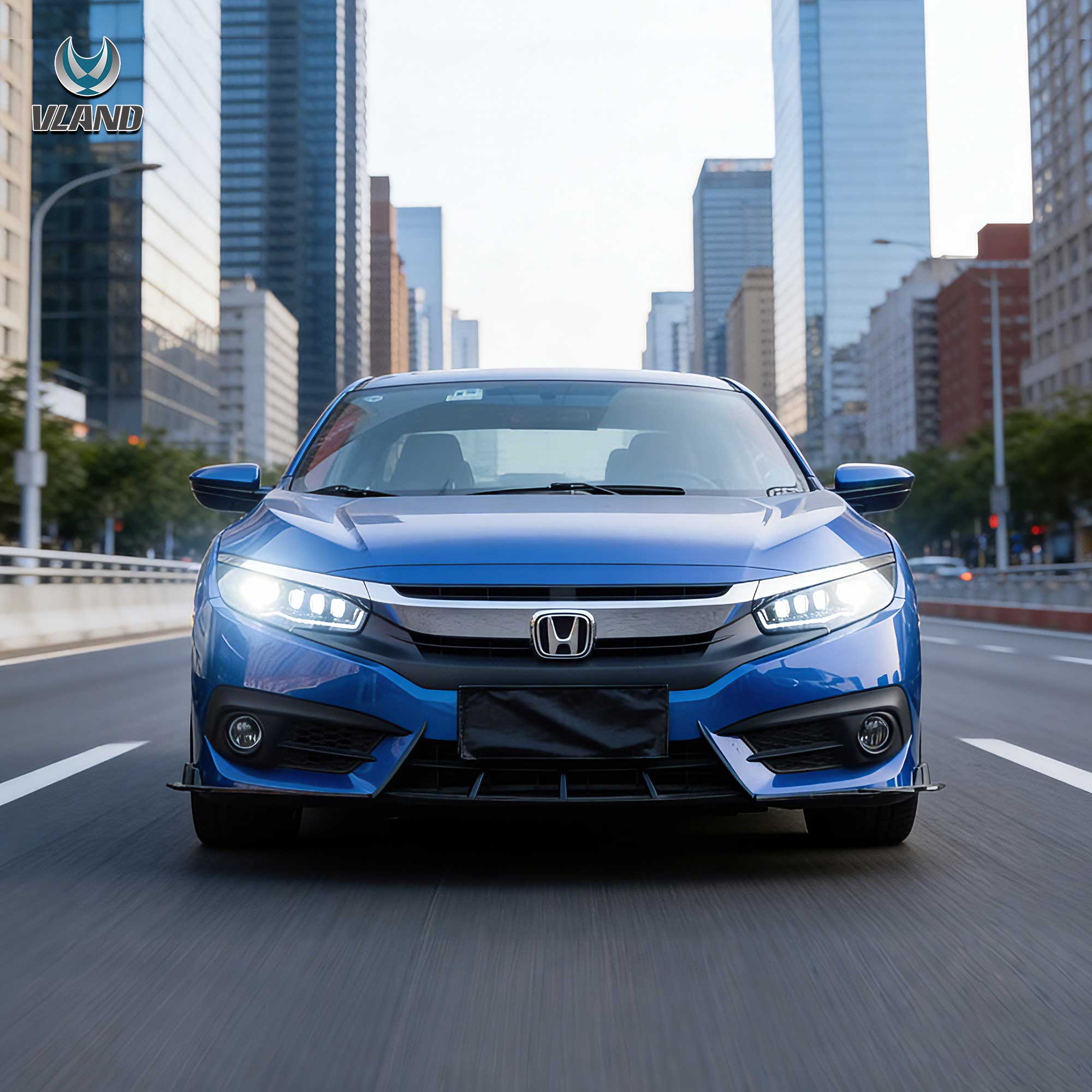 Honda Civic 10 Sedan/Coupe/Hatchback/Type R 2016-2021 Vland LED Headlights - Image 9