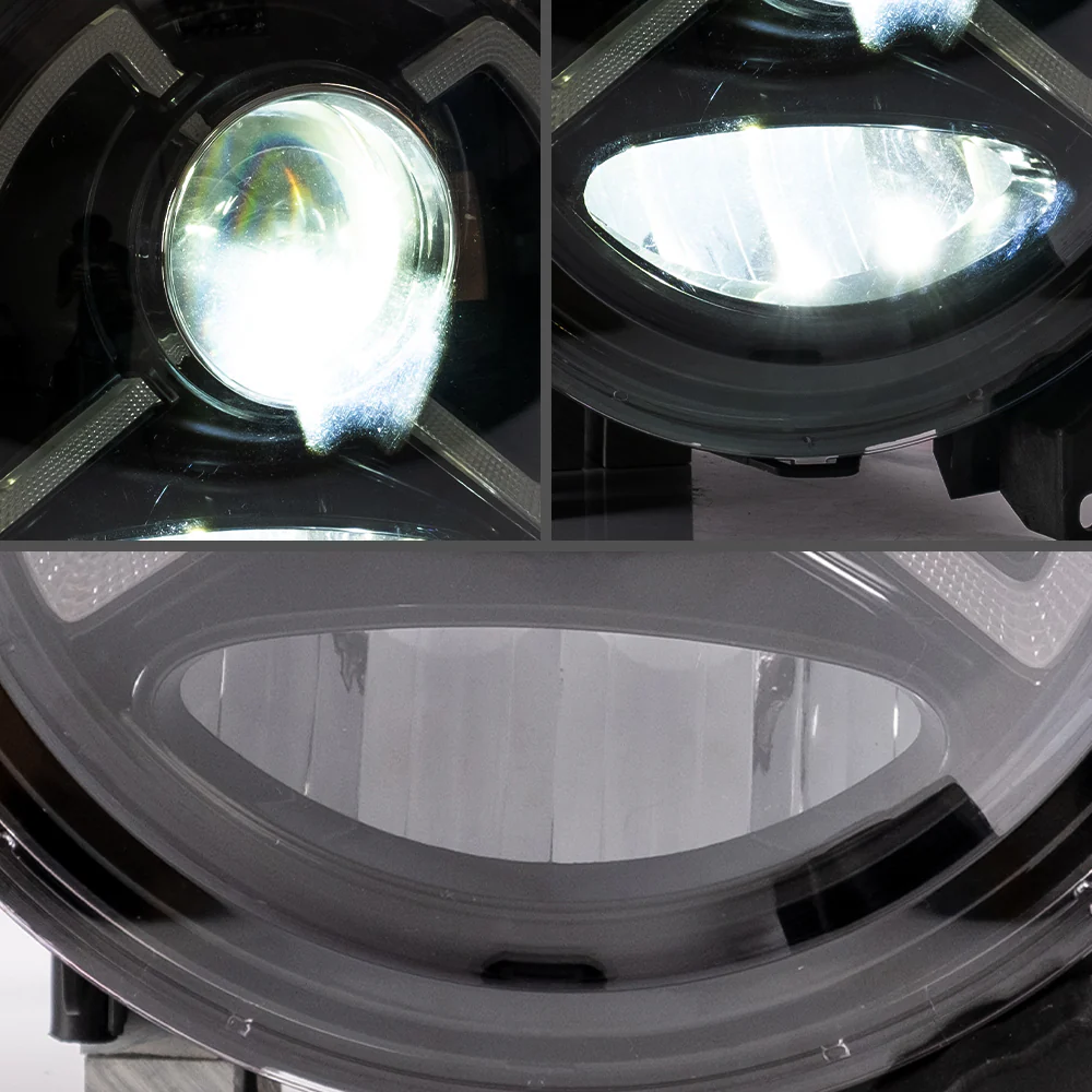 Vland Jeep Wrangler 2018-UP Full LED Dual Beam Projector Headlights With Blue DRL - Image 10