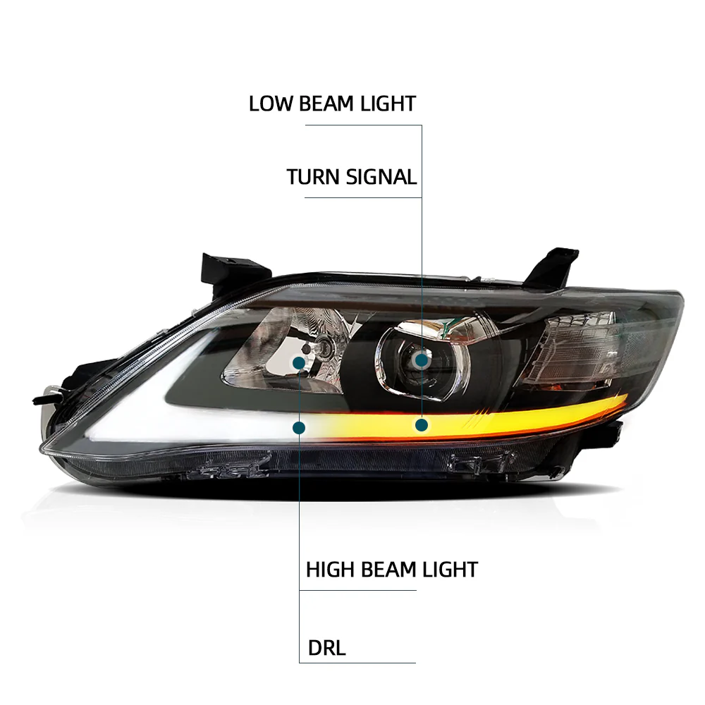 Vland Carlamp LED Headlights For TOYOTA CAMRY 2010-2011 HEAD LAMP (USA TYPE) - Image 6