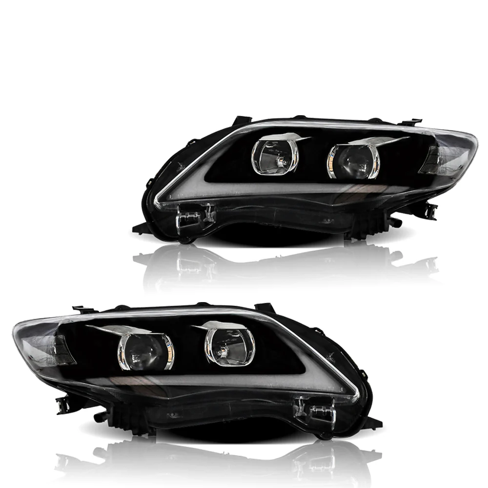 Vland Carlamp LED Headlights For Toyota Corolla 2011 2012 2013 (Bulbs are not included) - Image 3