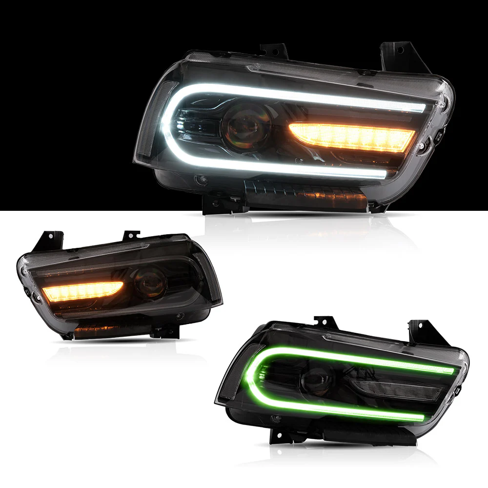 Vland Carlamp Led Headlights Compatible with Dodge Charger 2011-2014 (RHD and LHD Versions) - Image 9