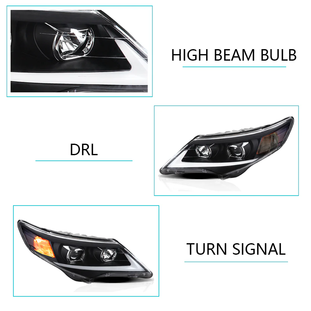 Vland Carlamp Projector Headlights For Toyota Camry 2012-2014（Fit For American Models） - Image 9