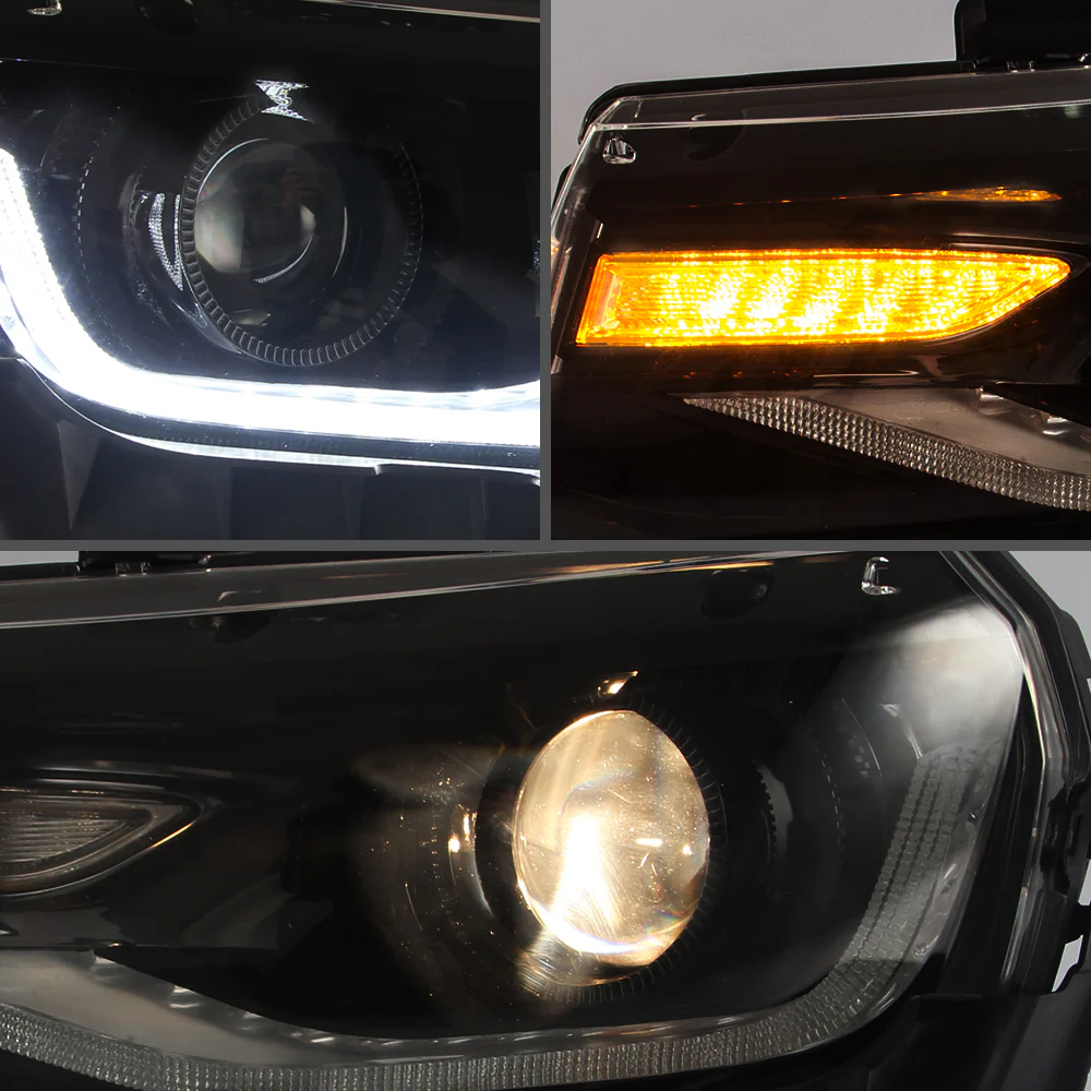 Vland Carlamp headlights For Chevrolet Camaro 2014-2015 With Sequential Indicators(Bulbs NOT Included) - Image 5