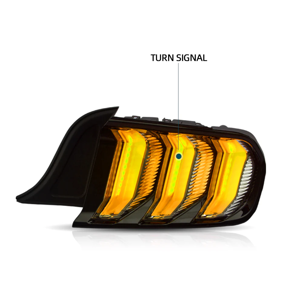 15-23 Ford Mustang 6th Gen (S550) Vland LED Tail Lights with 5 modes Sequential Turn Signal [E-mark] - Image 3