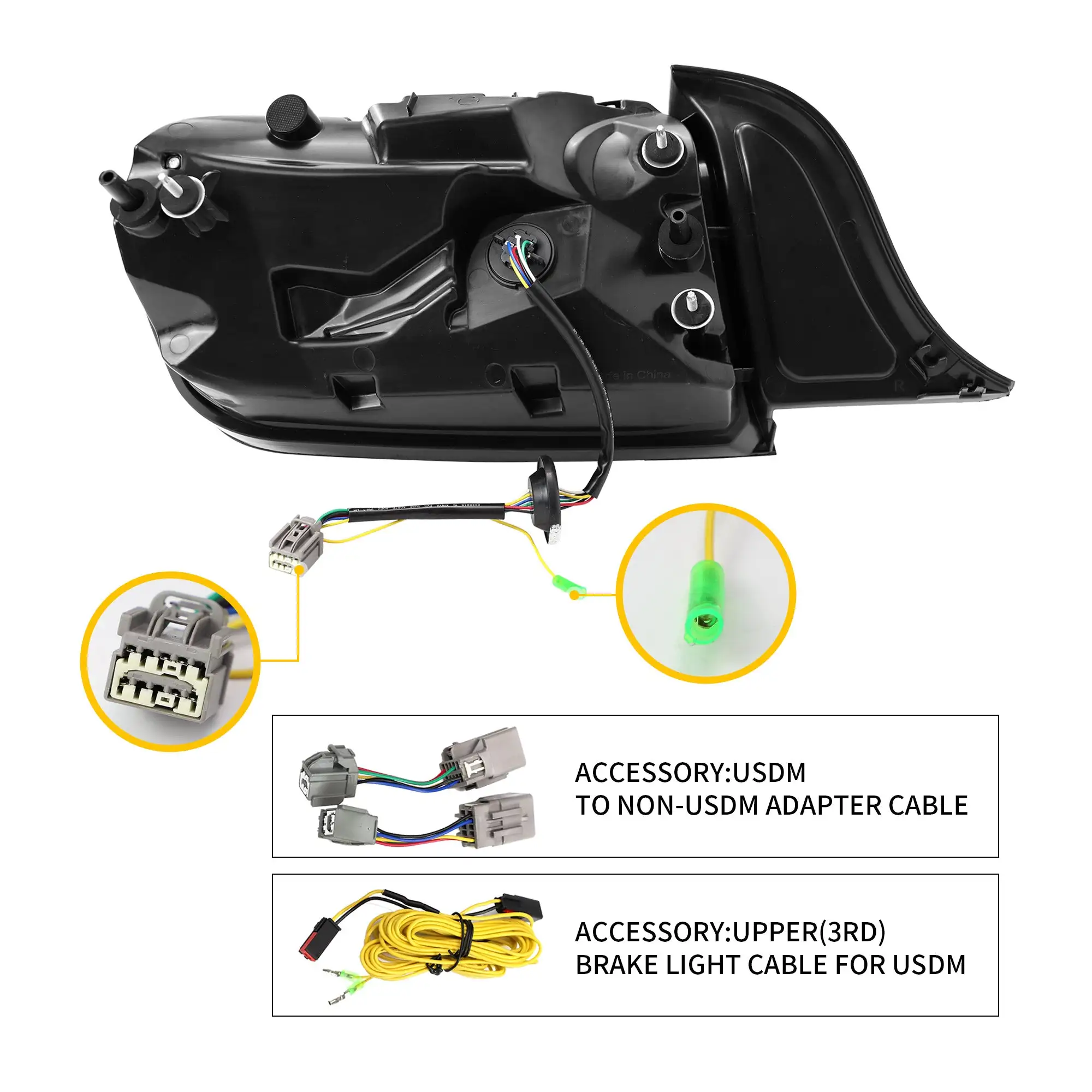15-23 Ford Mustang 6th Gen (S550) Vland LED Tail Lights with 5 modes Sequential Turn Signal [E-mark] - Image 9