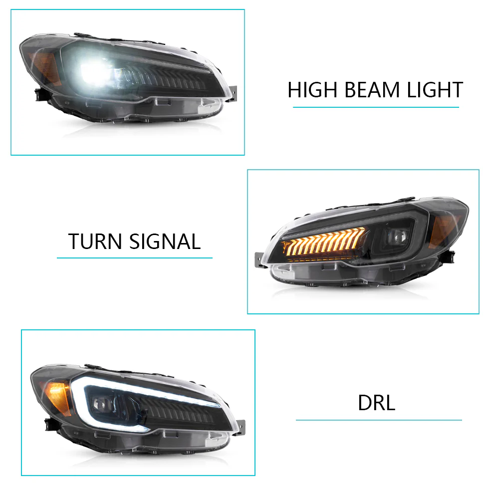 Subaru WRX 2015-2021 Vland LED Projector Headlights - Image 7