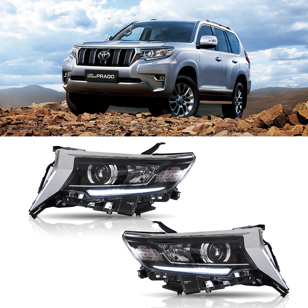 Vland Carlamp LED Projector Headlights for Toyota Land Crusier Prado 2016-2021 | Vland - Image 6