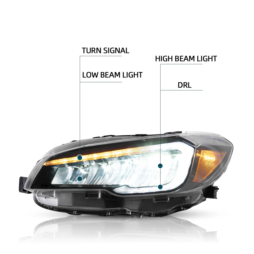 Vland Carlamp LED Headlights Fit For Subaru WRX 2015-2021 - Image 5