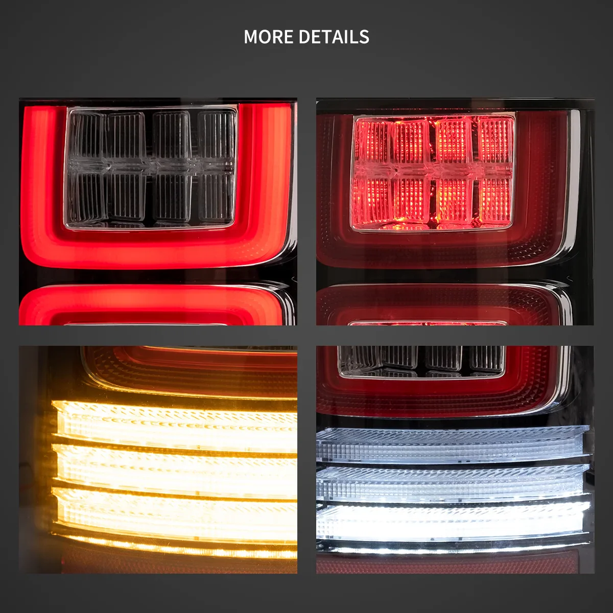 15-20 Ford F150 13th Gen Vland LED Tail Lights With Amber Sequential Turn Signal - Image 9
