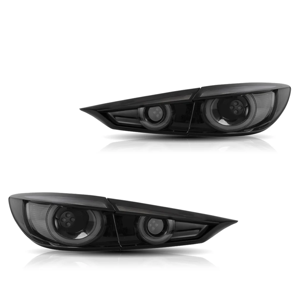 Vland Carlamp Full LED Tail Lights for Mazda 3 Axela Sedan 2014-2018 (Sequential Turn Signals w/ Dynamic Welcome Lighting) - Image 3