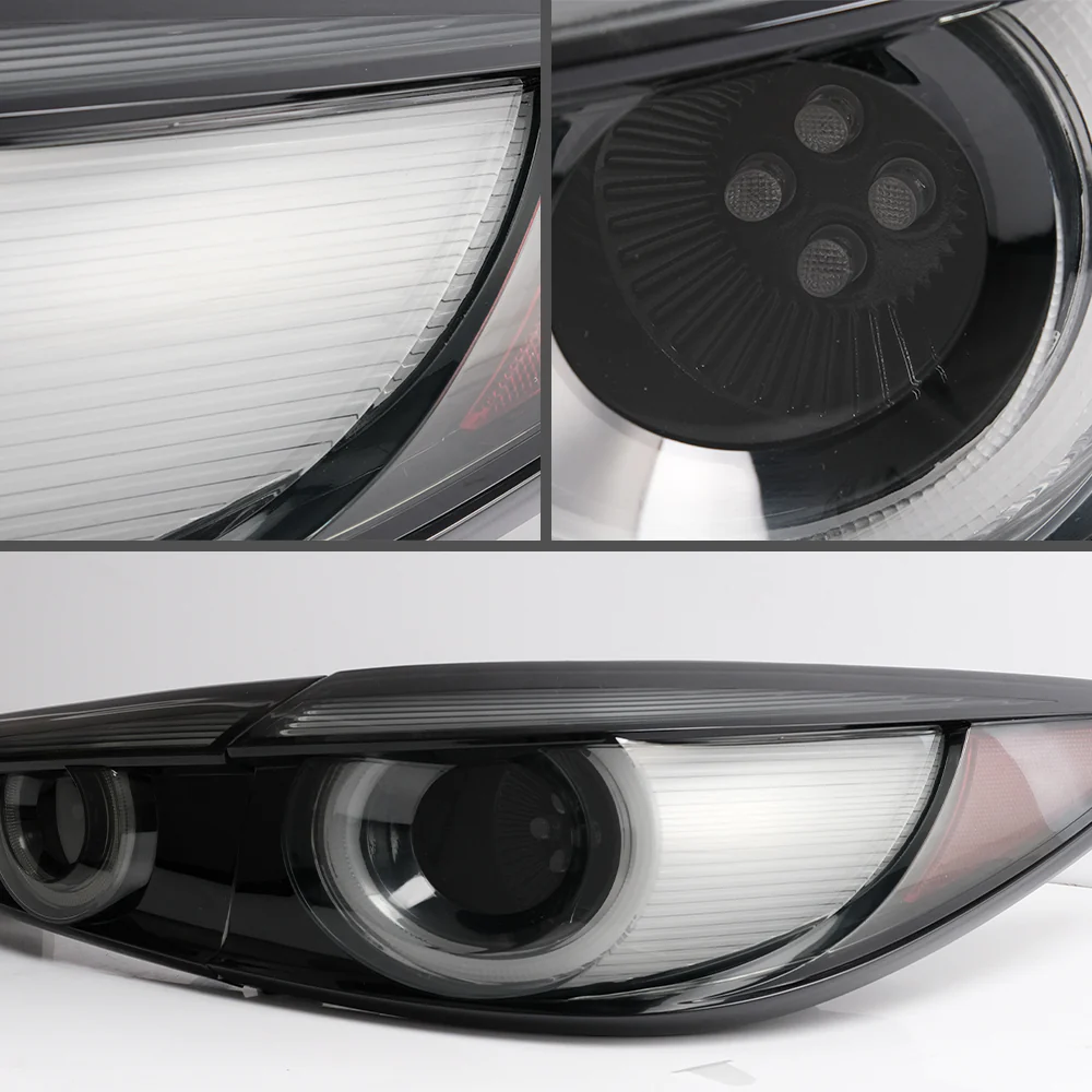 Vland Carlamp Full LED Tail Lights for Mazda 3 Axela Sedan 2014-2018 (Sequential Turn Signals w/ Dynamic Welcome Lighting) - Image 4