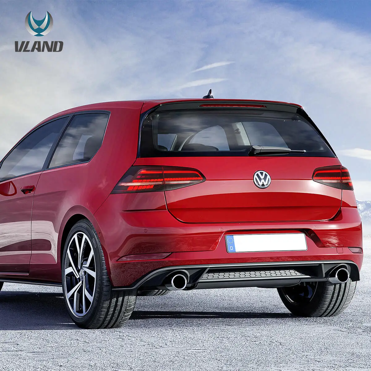 13-21 VW Golf MK7 MK7.5 Hatchback Vland LED Tail Lights [E-mark] - Image 8