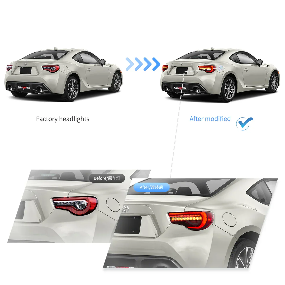 12-20 Toyota 86 GT86 13-20 Subaru BRZ 13-20 Scion FR-S Full LED Tail Lights w/ Sequential Indicators Turn-Vland - Image 10