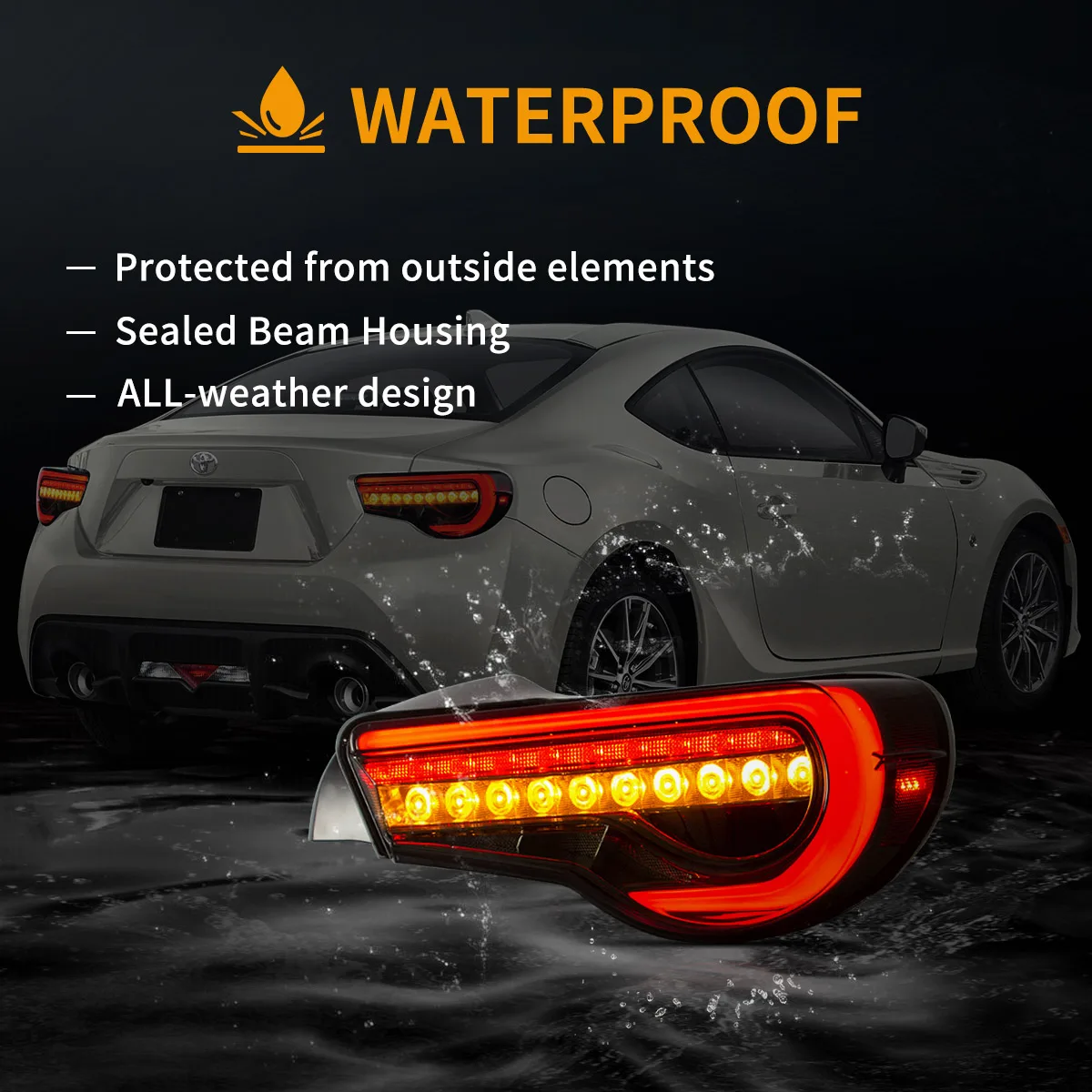 12-20 Toyota 86 GT86 13-20 Subaru BRZ 13-20 Scion FR-S Full LED Tail Lights w/ Sequential Indicators Turn-Vland - Image 12