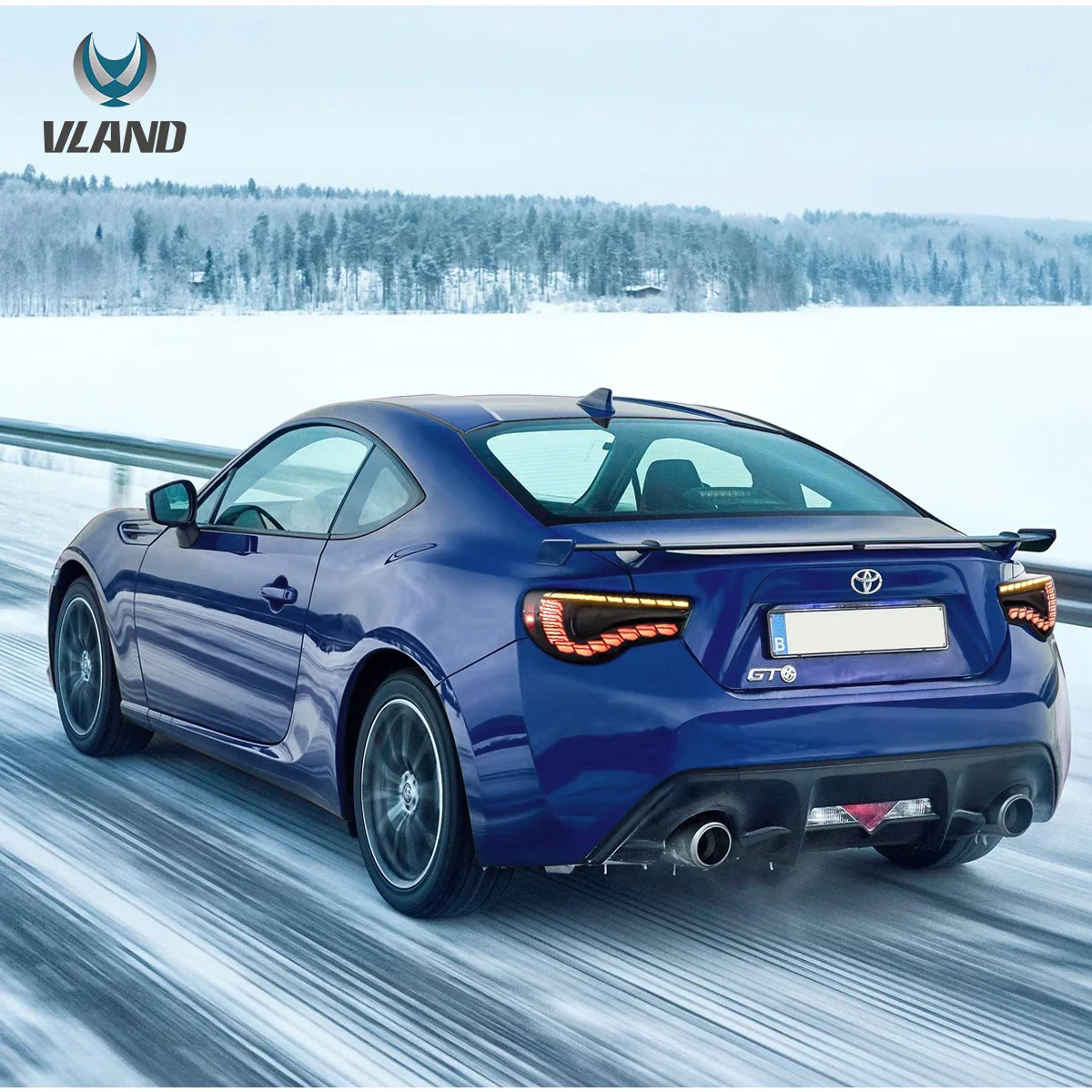 12-20 Toyota 86 GT86 FT86 13-20 Subaru BRZ 13-20 Scion FR-S Vland LED Tail Lights With Sequential Turn Signal [Dragon Style] - Image 6