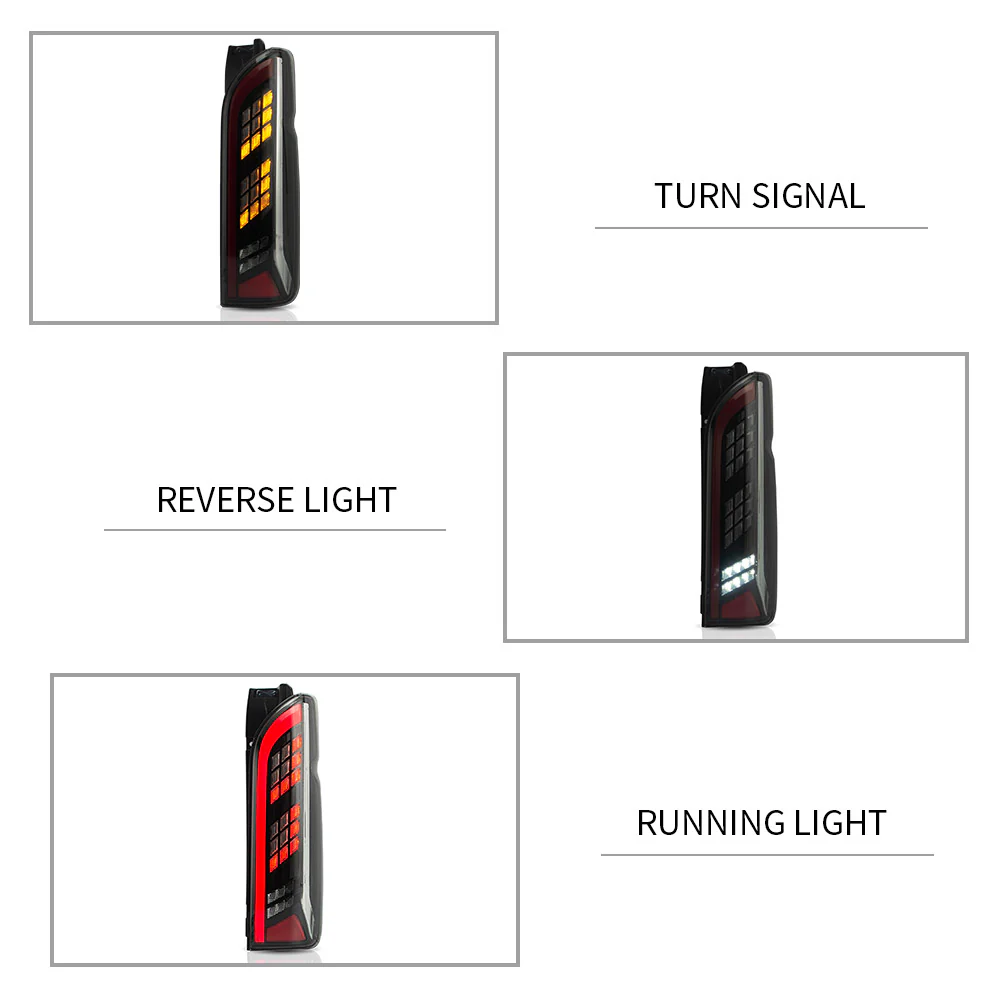 Vland Carlamp LED Tail Light For Toyota Hiace 2005-2018 - Image 5