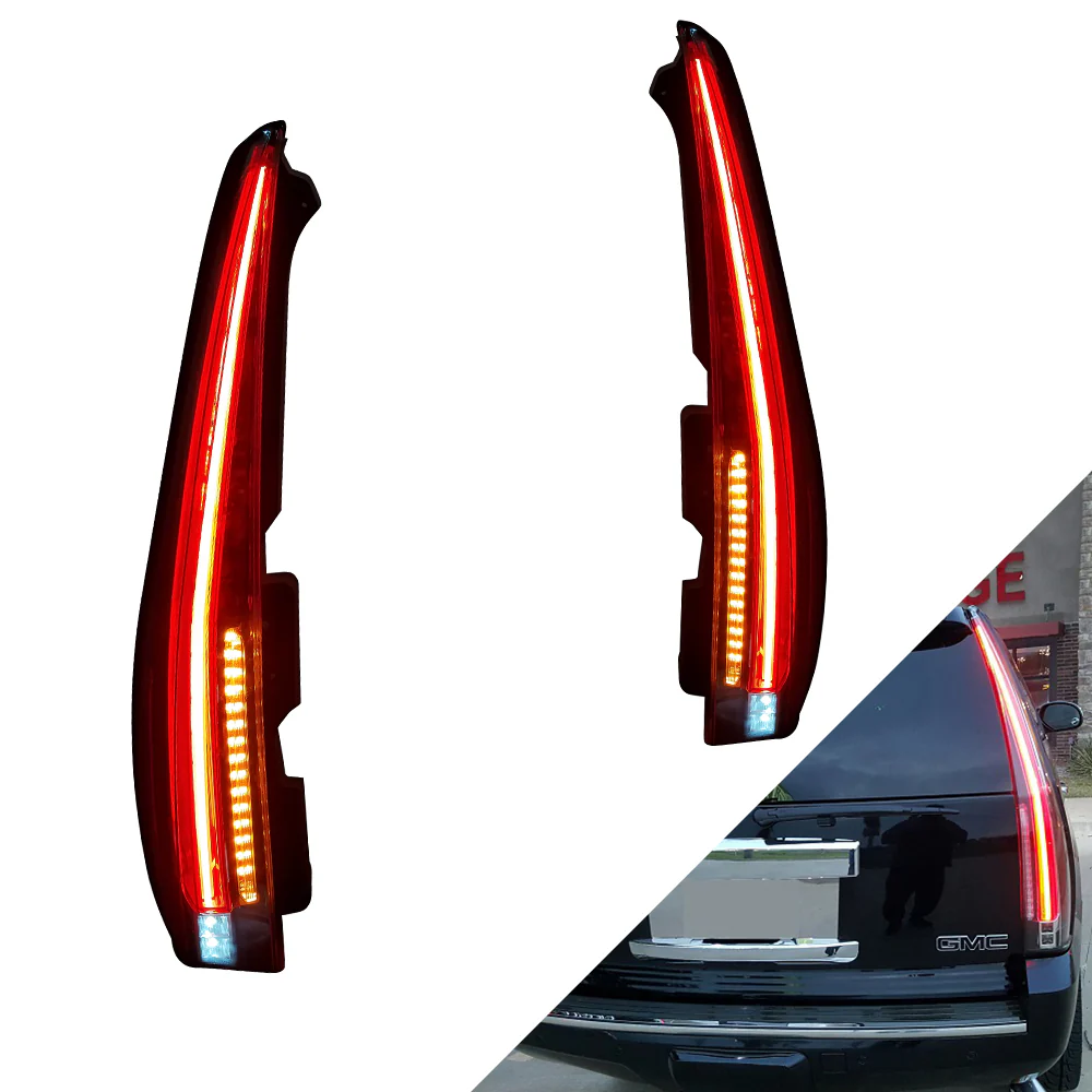 Vland Carlamp LED Tail Lights For 2007-2014 GMC Yukon & Chevy Tahoe/Suburban