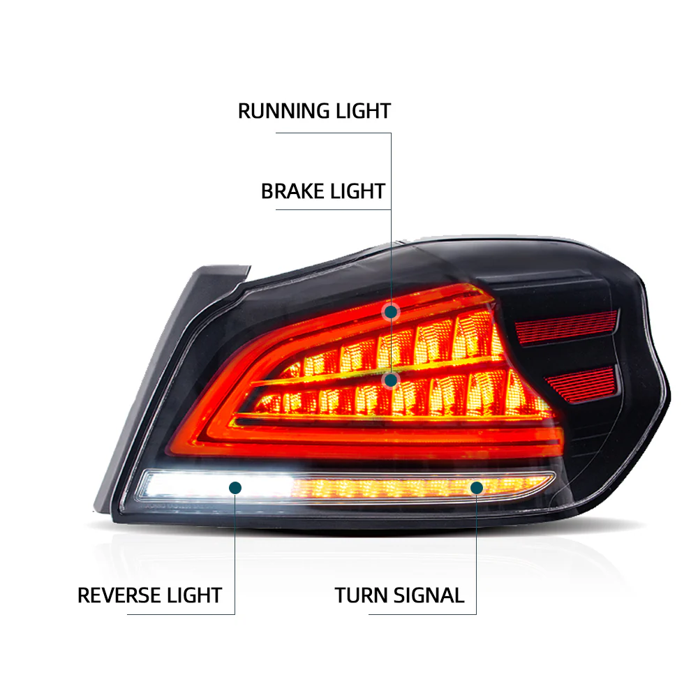 15-21 Subaru WRX & WRX STI 1th Gen(VA) Vland LED Tail Lights With Sequential Turn Signal - Image 8