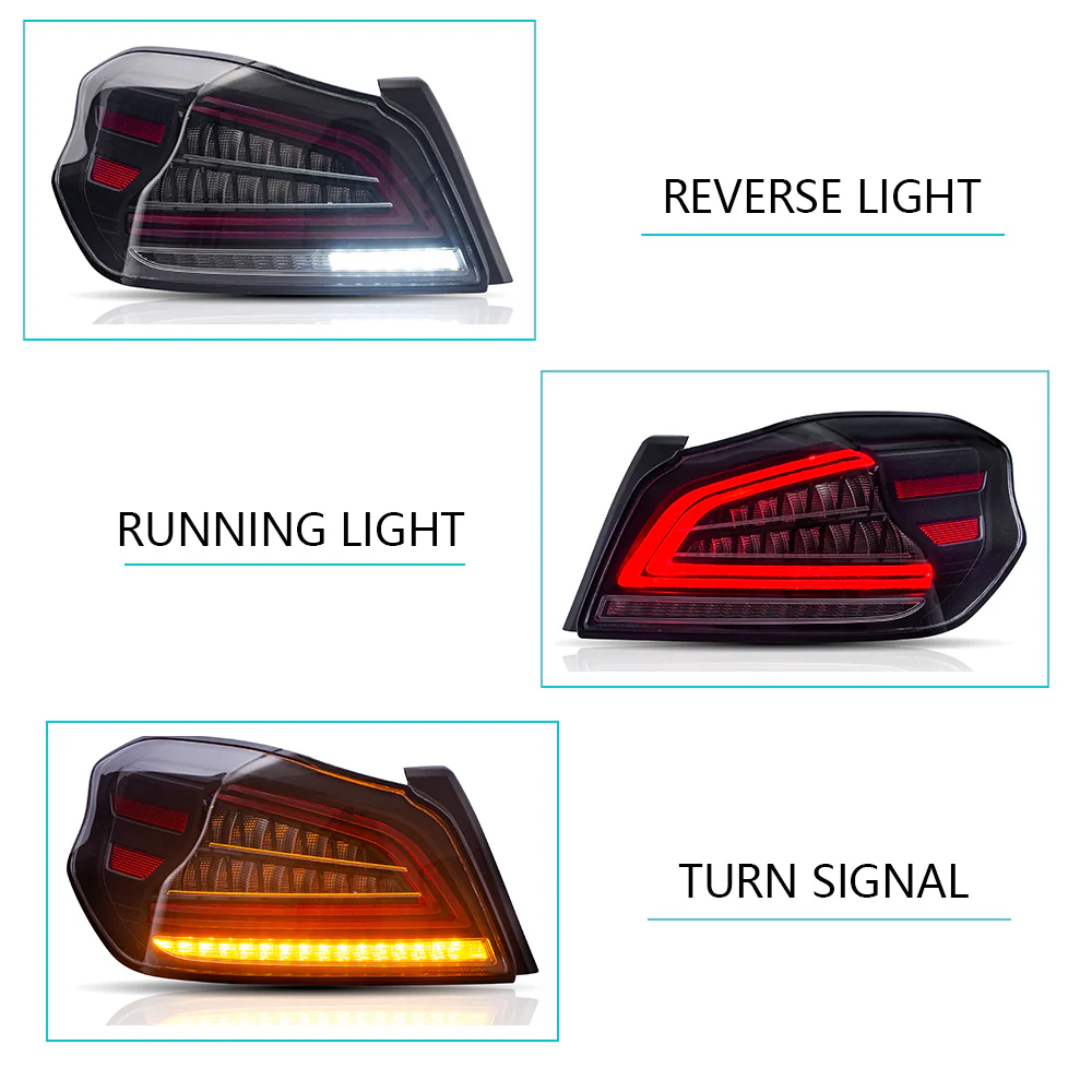 15-21 Subaru WRX & WRX STI 1th Gen(VA) Vland LED Tail Lights With Sequential Turn Signal - Image 9