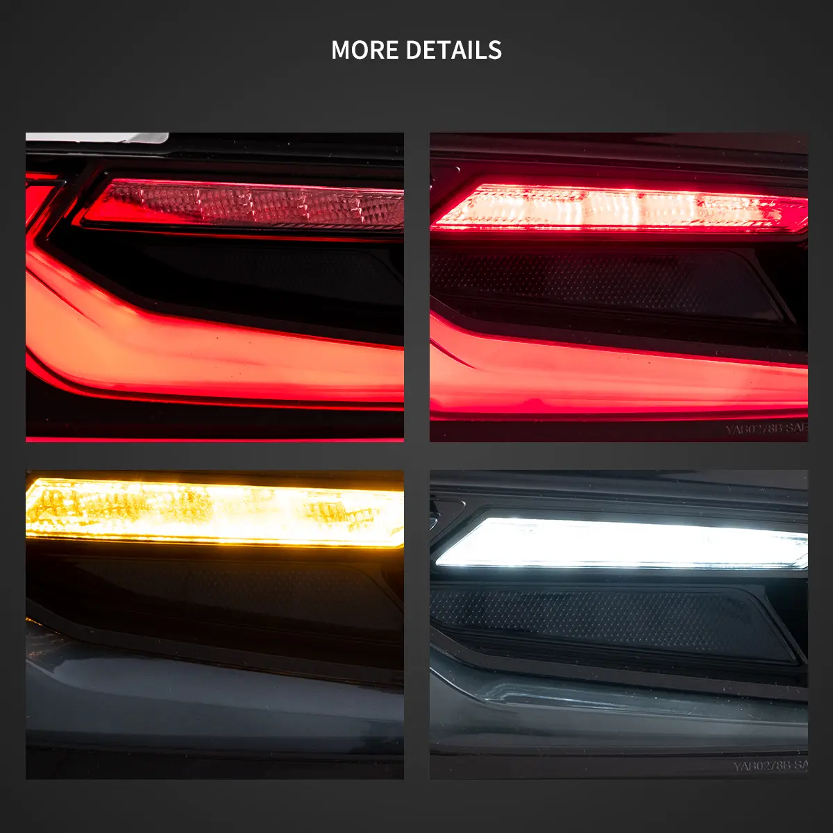 VLAND Tail Lights Fit for 2016-2018 Chevrolet Camaro With amber turn signal - Image 12