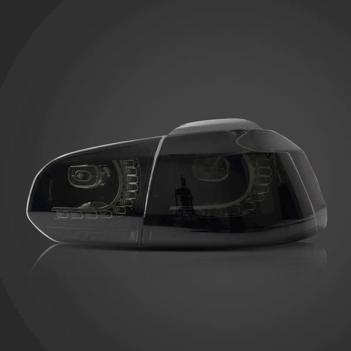 08-12 VW Golf Mk6 Vland LED Aftermarket Tail Lights With Amber Sequential Turn Signal [E-mark] - Image 7