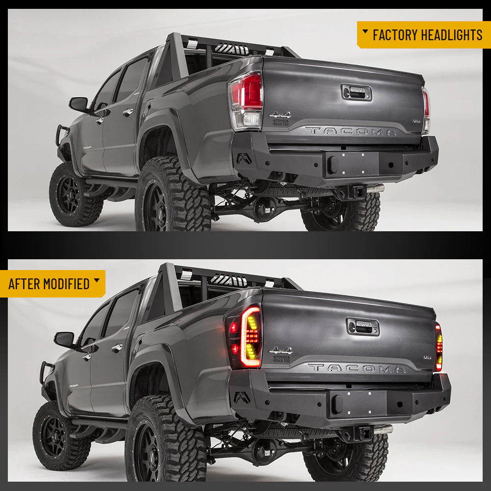 VLAND LED Taillights For Toyota Tacoma 2016-2023 with Amber Sequential Turn Signals - Image 6
