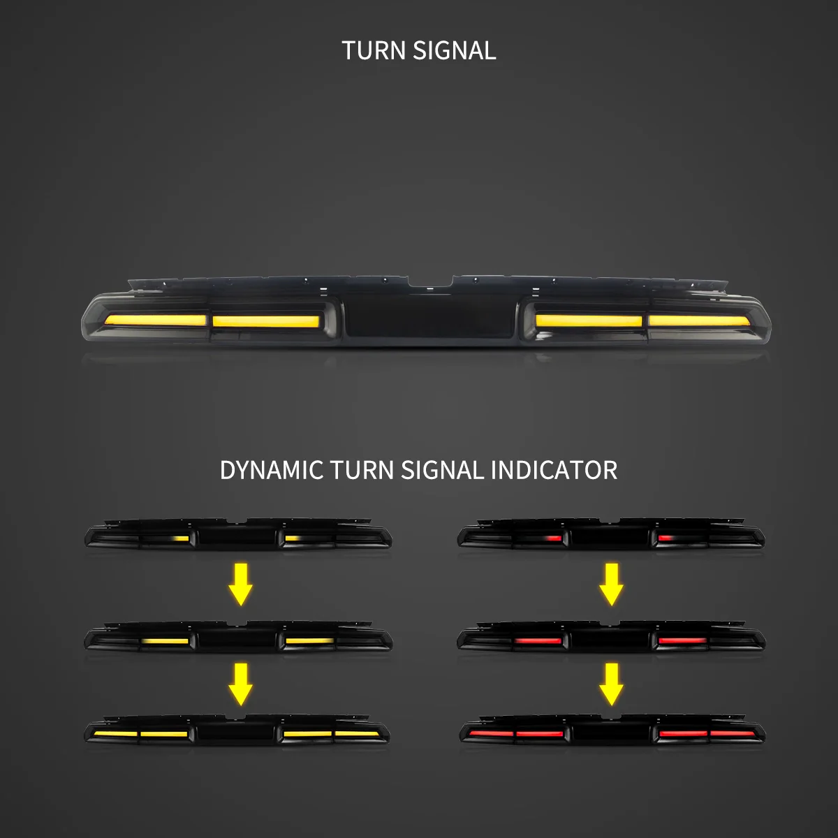 08-14 Dodge Challenger 3th Gen (LC) Pre-Facelift Vland Tail Lights With Amber Sequential Turn Signal - Image 4