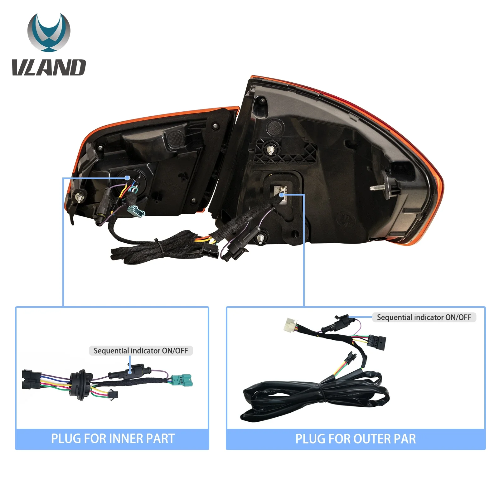 11-17 BMW 5 Series M5 6th Gen (F10 F18) Vland OLED Tail Lights With Dynamic Welcome Lighting CS Style [E-mark] - Image 13