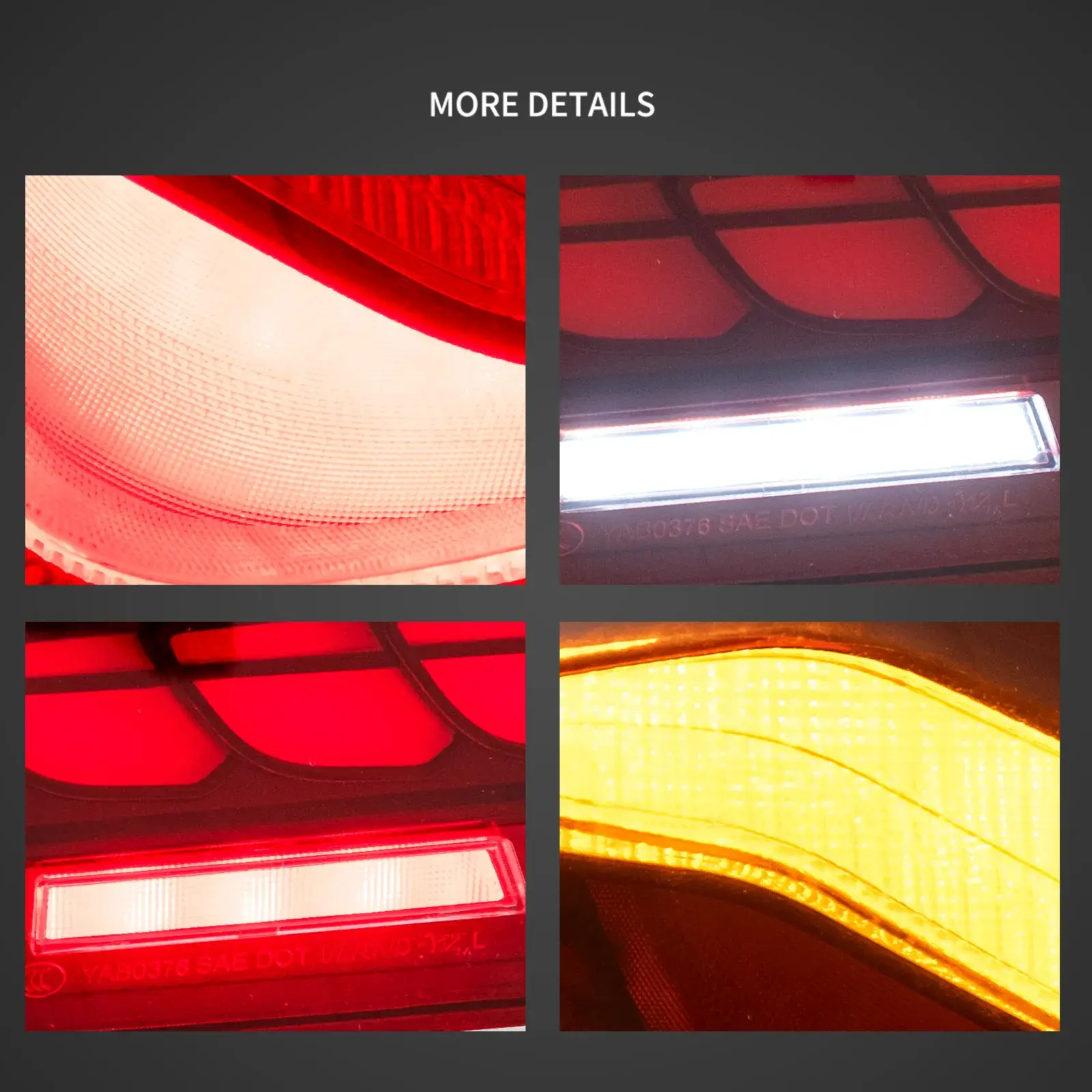 11-17 BMW 5 Series M5 6th Gen (F10 F18) Vland OLED Tail Lights With Dynamic Welcome Lighting CS Style [E-mark] - Image 14