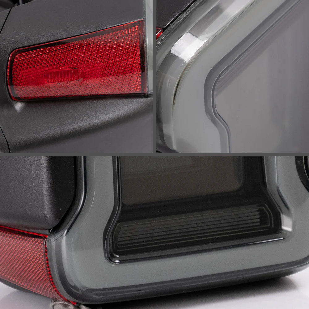 Vland Carlamp Tail Lights for Jeep Wrangler 2018-2021 with Dynamic Animation and Dual Reverse Lights ( Not Fit JK)  Smoked Lens - Image 11