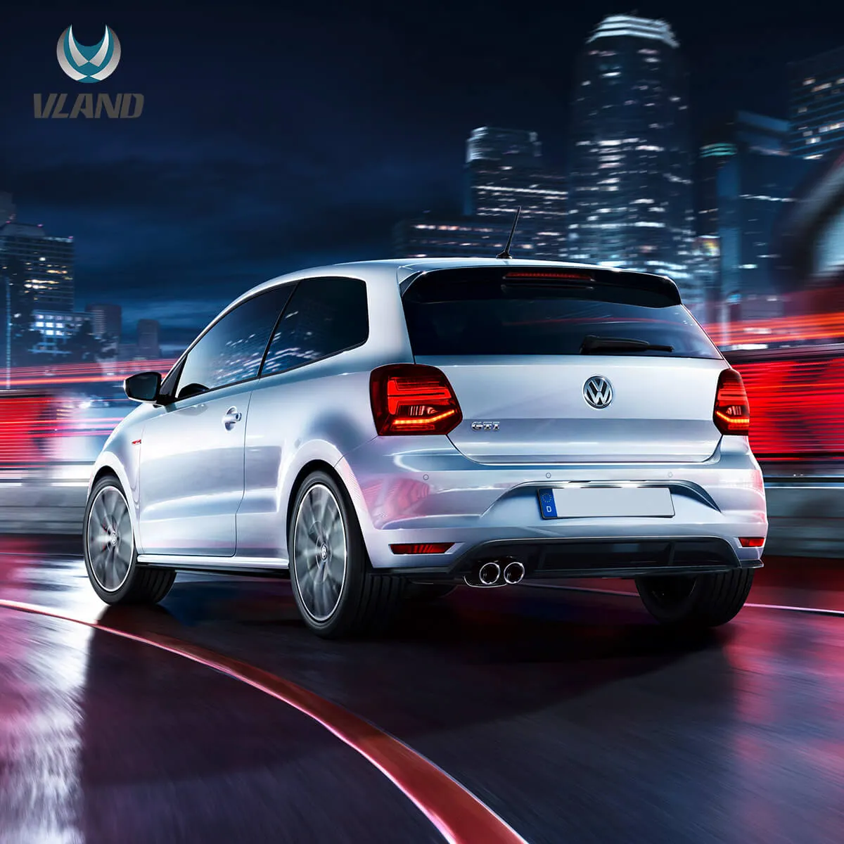 09-17 VW Polo MK5 Vland LED Aftermarket Tail Lights With Sequential Turn Signal [E-mark] - Image 10