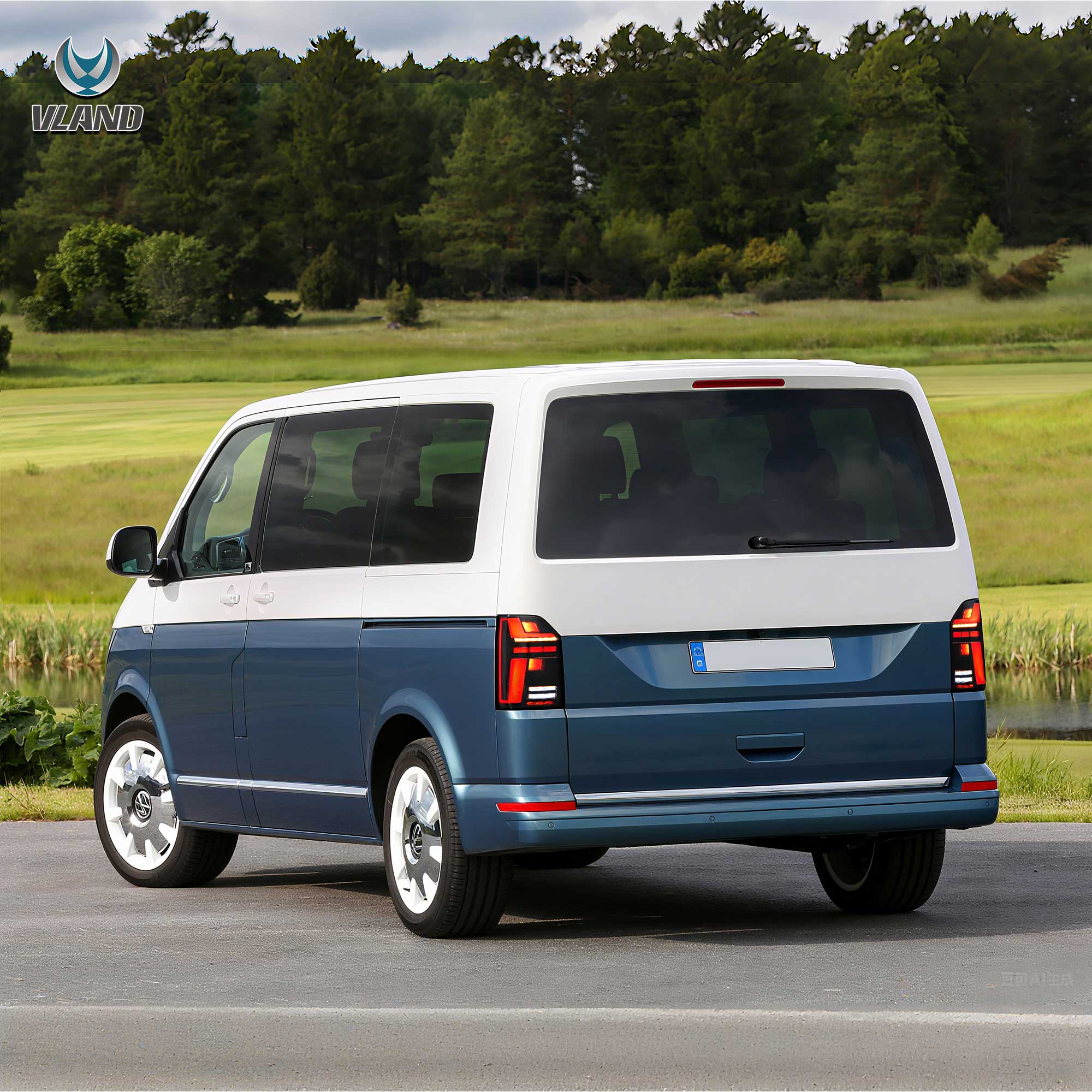 VW Transporter T6 T6.1 Multivan Caravelle 2015-2024 Vland LED Tail Lights [E-mark] - Image 14