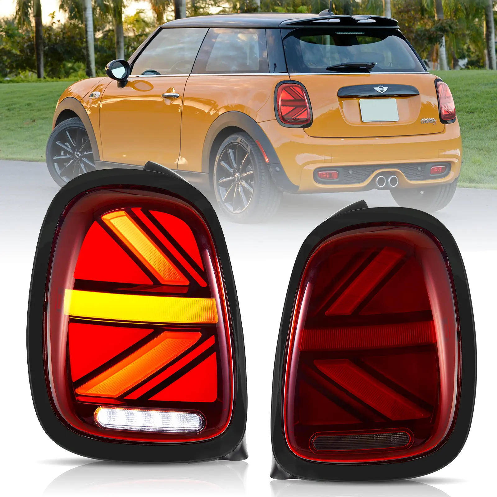Vland 14-19 BMW Mini Hatch(Cooper) F55 F56 F57 FULL LED Tail Lights - Image 12