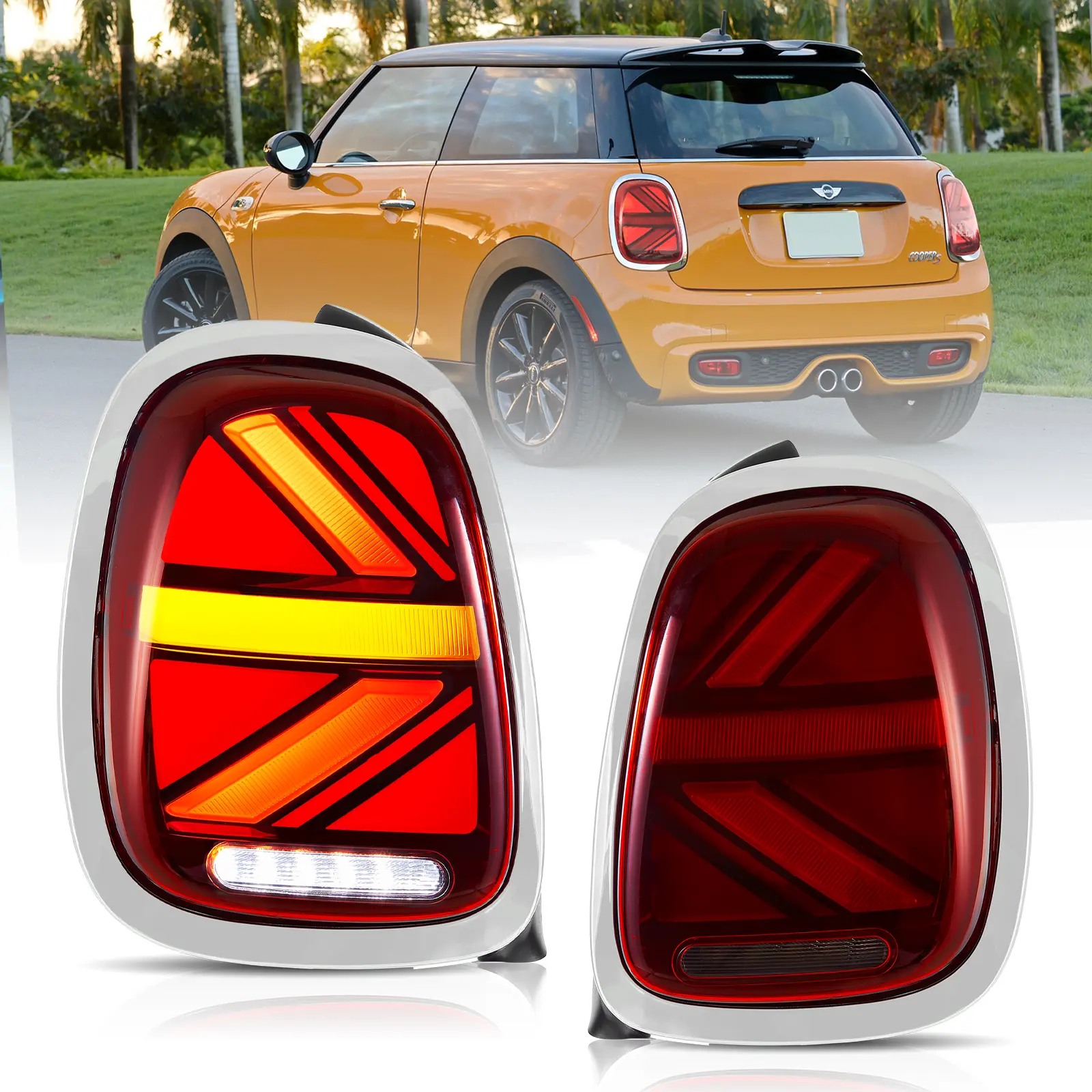 Vland 14-19 BMW Mini Hatch(Cooper) F55 F56 F57 FULL LED Tail Lights - Image 13